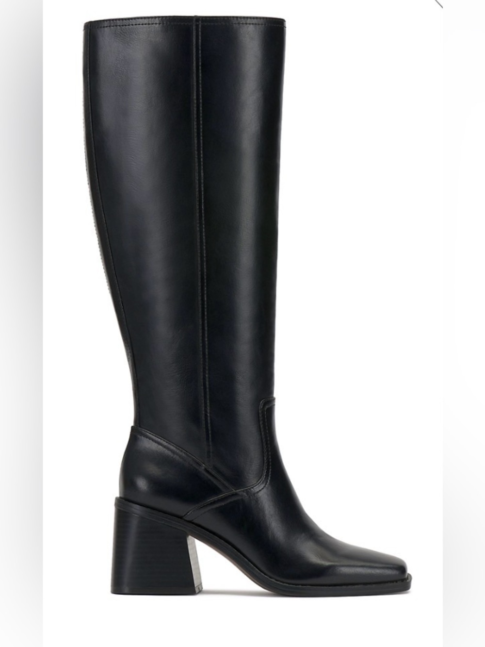 VINCE CAMUTO Sanea Classic Tall Black Women's Knee-High Boots.